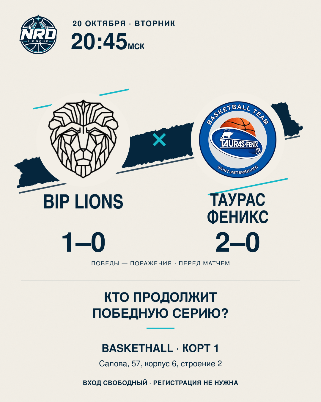 BIP Lions — «Таурас Феникс»: встреча команд без поражений — 1